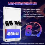 HYRAINBOW R36Max Handheld Game Console, Portable Mini Retro Handheld Game Console, 4.0 Inch IPS Video Gaming Console with 64GB TF Card Over 18000+ Pre-Installed Retro Games, 4000mAh Battery, White - Image 5