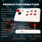 NALACAL Classic Retro Gaming Console, Plug and Play Video Game, Wireless ArcadeStick Controllers Built in 20000+ Games, 4K HD HDMI Output, 15 Classic Emulators, with Dual 2.4G Wireless Controlle - Image 4