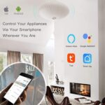 Makayuron WiFi Smart Wall Light Switch,Touch Switches, No Neutral Wire Required, Compatible with Alexa, APP Remote Control Touch Switch, Voice Control, No Hub Required (Black 4 Gang) - Image 2