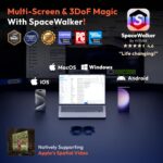 VITURE Pro XR/AR Glasses, 135" 120Hz 1000Nits Display, Harman Audio, Myopia Adjustments, Electrochromic Film, for iPhone 16/15/Android/Mac/PC/Steam Deck,First-ever Immersive XR Experience for Switch 2 - Image 7
