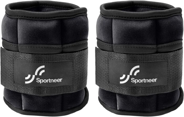 Sportneer Adjustable Ankle Weights: 1 Pair 0.9/1.8/2.7/3.6/4.5 kg Wrist Weights Leg Weights for Women Men Gym Fitness Workout Walking Jogging 2.2 kg per Ankle, 4.5 kg per Pair - Image 8