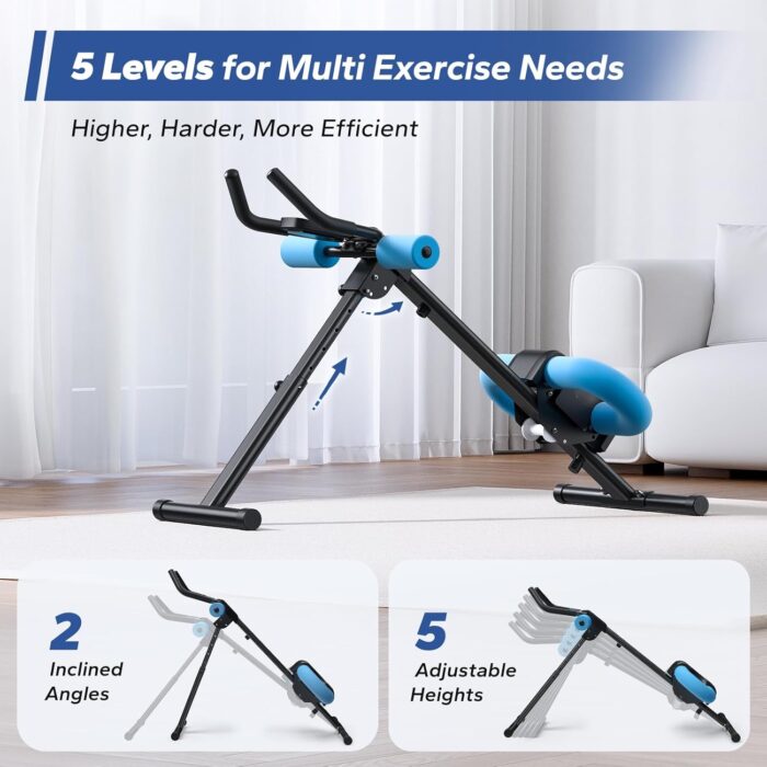 MERACH Ab Machine, Ab Workout Equipment, Adjustable Ab Trainer Machine for Abs Workout at Home Gym - Image 2