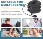 Pogcay Neck Stretcher, Neck Traction Device, Cervical Traction Device for Neck Pain Relief, Neck Brace Adjustable Inflatable Neck Stretcher, Neck Decompression Devices Home Use (Gray) - Image 3