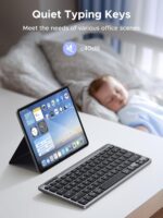UGREEN Wireless Keyboard 3 Device Bluetooth&2.4G Slim Silent Keyboard with Scissor-Switch Design, 250-Day Battery Life, 4°-9° Adjustable Stand, Compact Portable Keyboard for Mac,iPad, Windows, Android - Image 7
