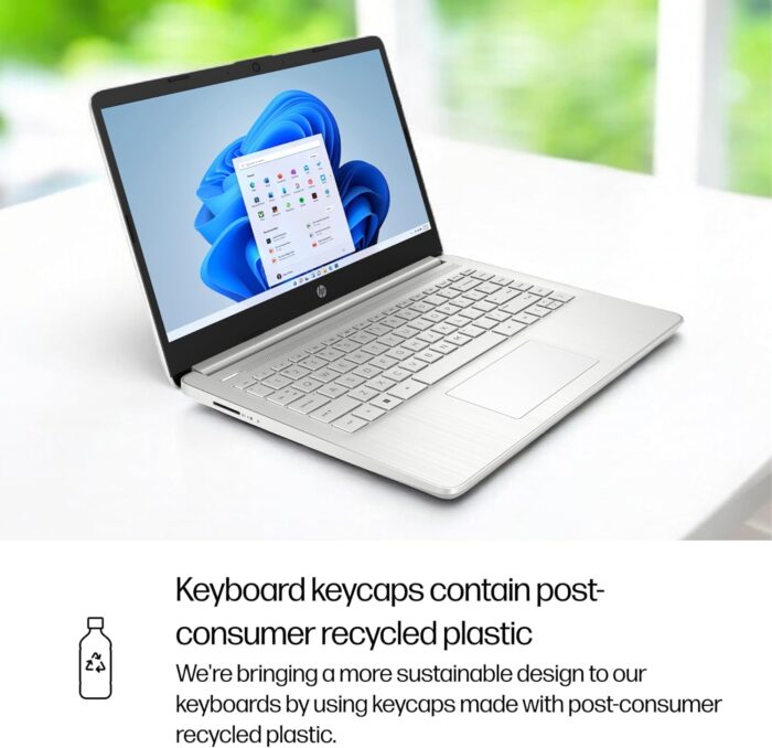 HP 14" Laptop, HD Display, Intel Core i3-1215U, 8GB RAM, 256GB SSD, Intel UHD Graphics, Windows 11 Home in S Mode, Natural Silver, 14-dq5009nr - Image 12
