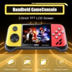 KASTWAVE Handheld Game Console, Retro Game Console Built-in 4849 Classic Games, 3.5-inch TFT LCD Screen, 10 Emulators, MP3/MP4/Ebook - TV OUT - Portable Game Player with 2 Gamepads - Image 2