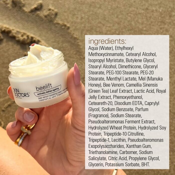 Skin Doctors Beelift | Age-defying Skincare | Bee Venom | Manuka Honey & Royal Jelly | Collagen Boosting | Smooths Fine lines I Paraben Free | 50ml - Image 8