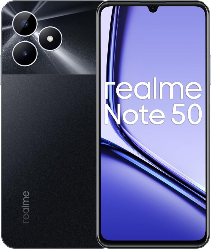 realme Note 50 DUAL SIM 64GB ROM + 3GB RAM (GSM ONLY | NO CDMA) Factory Unlocked 4G/LTE Smartphone (Midnight Black) – International Version