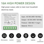4 Pack Mini Smart Relay Switch Module Compatible With Tuya App, Alexa and Google Home - DIY WLAN Smart Life Switch, Neutral Conductor Required - Image 5