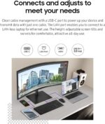 SAMSUNG 34” ViewFinity S65VC Series Ultrawide QHD Curved Monitor, Built-in FHD Camera, HDR10, 100Hz, 350 nit, USB- C, Adjustable Stand, Intelligent Eye Care, LS34C650VANXGO, Black - Image 7