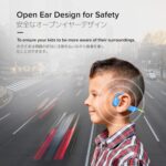 OAXIS myFirst Headphones Airwaves Open-Ear Air Conduction Wireless Headphones for Kids with Safe Listening and Long Battery Life (Blue) - Image 6