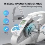 MERACH Under Desk Exercise Bike Stationary Bike, Quiet Magnetic Cycling Cardio Equipment with App for Arm, Leg Recovery, Spin Bike Cycle with 2 Resistance Band & Non-Slip Exercise&Fitness Equipment - Image 4