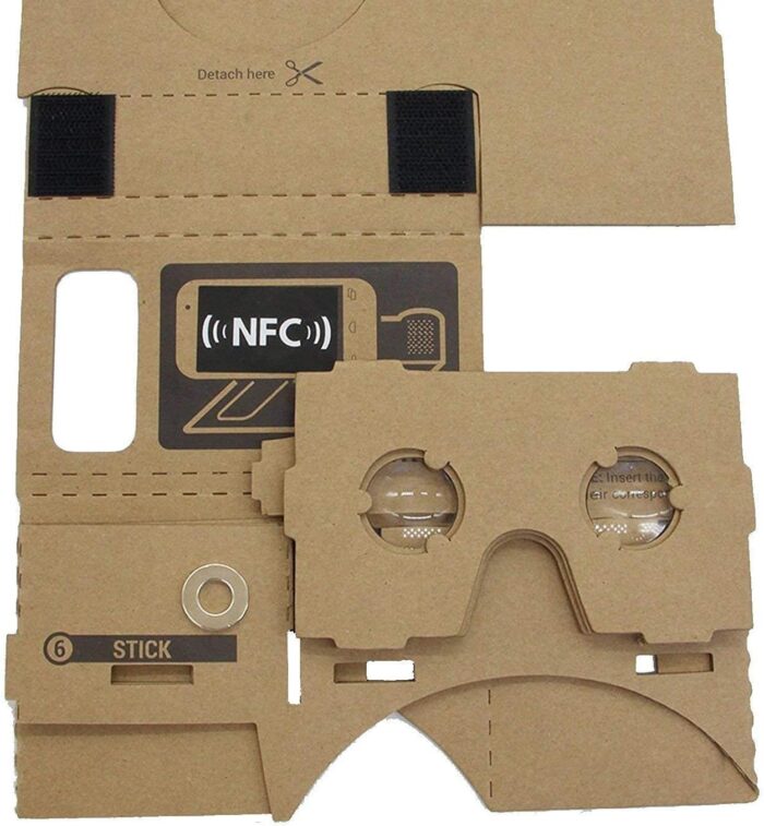 YinCaiCheng Google Cardboard,Virtual Real Store 3D VR Headsets Virtual Reality Gl Box with Clear 3D Optical Lens and DIY Comfortable Head Strap Nose Pad for Smartphones (Upgrade 1.0, 1 Pack) - Image 2
