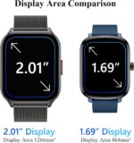 2024 Smart Watch for Women Men, 2.01" Smartwatch Make & Answer Call, Fitness Watch, Blood Pressure, Fitness Tracker, Heart Rate & Sleep, 100+ Sports Activity Tracker Step Counter for Android iOS - Image 6