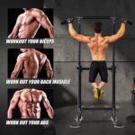 SPNOR Power Tower Pull Up Bar Station, Multi-Function Adjustable Height Dip Station for Home Gym Workout, Heavy Duty Strength Training Fitness Equipment, Pull Up Stand - Image 2