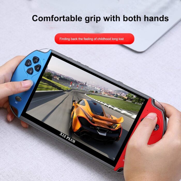 REBENUO Portable Game Console X12 Plus 7 inch 16GB Handheld Double Joystick Game Controller Supports AV Output TF Card Music E-book - Image 3