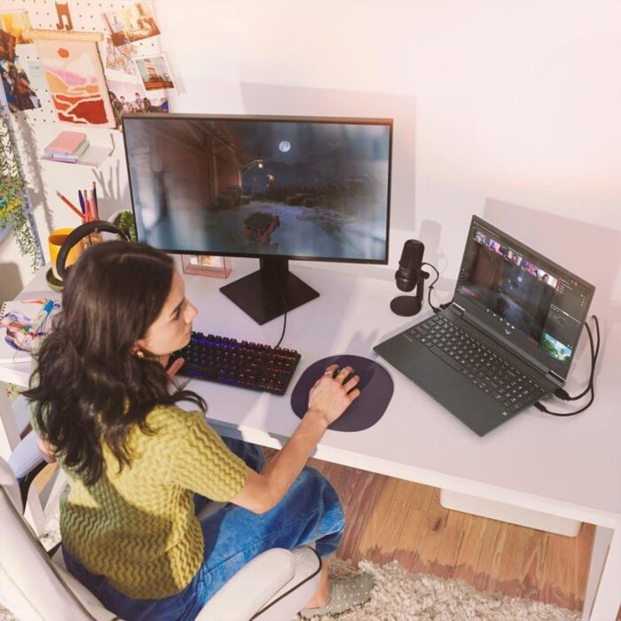 HP Victus 144Hz 15.6" FHD Gaming Laptop, AMD Ryzen 5 7535HS Processor, Radeon RX 6550M, 8GB RAM 512GB SSD, Backlit Keyboard, Windows 11 Pro, Mica Silver - Image 8