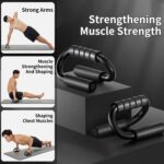 Double Self-Suction Sit Up Stand & Push Up Bar Set, Strength Training Push Up Handle, Sit-up Fitness Equipment with Foam Handle and Rubber Suction, Perfect for Floor Home Exercise, Gym & Press Fitness - Image 6