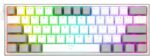 Redragon K617 Fizz 60% Wired RGB Gaming Keyboard - 61 Keys Hot-Swap Compact Mechanical Keyboard with Linear Red Switches, Pro Driver/Software Supported - White/Grey - Image 6
