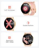 Parsonver Smart Watch for Women(Call Receive/Dial), 1.43" Smart Watch for Android iPhone Phones Fitness Tracker Watch with Sleep Health Monitor Calorie Step Tracking 100+ Sport Modes IP68 Waterproof - Image 7