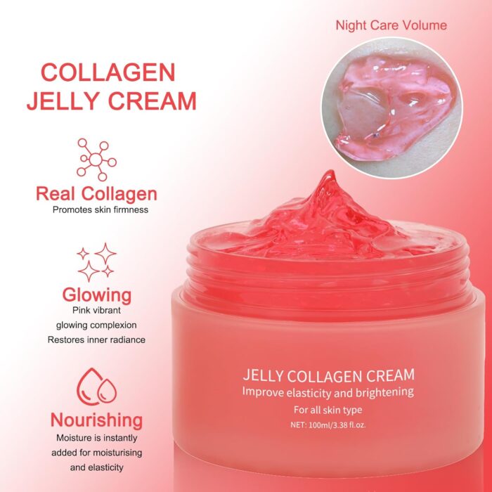 SOYUB Collagen Jelly Cream - Contains Niacinamide & Freeze Dried Hydrolyzed Collagen -Elasticity & Hydration, Reduce Fine Lines & Dullness, Korean Skin Care For All Skin Types (3.38 fl.oz) - Image 4
