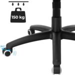 Songmics Office Chair, Gaming Chair, Desk Chair, Computer Chair, Swivel Chair With Tilting Mechanism, Work Chair, Height Adjustable, Black Obg56B - Image 9