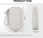 Travel Electronics Organizer with Double Layers – Durable Cable Case for USB, Charger, Earphones & Accessories (Gray)