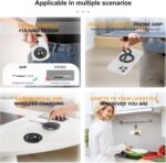 TONGLUO مسكة جوال باصبع, [Compatible with Mag-safe Ring], 360 Rotatable [2025 Upgrade] Dual-Sided Strong Magnet Phone Grip Stand for Secure Hands-Free Viewing, For iPhone 16/15/14/13/12 Pro Max/Plus - Image 6
