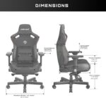 Anda Seat Kaiser 3 Gaming Chair for Adults - XL Reclining Video Game Chairs, PVC leather Ergonomic Gaming Chair, Heavy Duty Neck & Back Lumbar Support - Luxury Pink Computer Chairs for Home & Work - Image 2