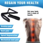 LCLALAY Neck Stretcher Strap & Cervical Traction Device, Spine Chiropractic Decompression Tool with Chin Belt, Neck Pain Relief and Physical Therapy Aid for Cervical Decompression (New Metal Pipe) - Image 4