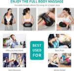 Nekteck Shiatsu Neck and Back Massager with Soothing Heat, Electric Deep Tissue 3D Kneading Massage Pillow for Shoulder, Leg, Body Muscle Pain Relief, Home, Office, and Car Use - Image 7