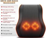 Toshionics Shiatsu Back & Neck Massager Cervical Spine Pillow Massager Neck Massager Pillow Neck Waist Shoulder Lumbar Back Body For Muscle Pain Relief, Chairs and Cars Cushion - Image 2