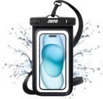 JOTO Universal Waterproof Phone Pouch Cellphone Dry Bag Case for iPhone 16 15 14 13 12 11 Pro Max Mini Plus Xs XR X 8 7 6S, Galaxy S23 S22 S21 Plus Note, Pixel up to 7" -Black