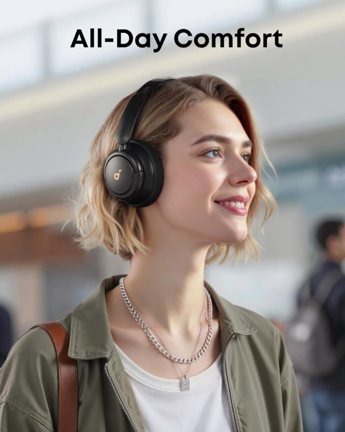 Anker Soundcore Q30 Hybrid Active Noise Cancelling Headphones Bluetooth with Multiple Modes, Hi-Res Sound Bluetooth Headphones, Custom EQ via App, 50H Playtime, Multipoint Connection - Image 2