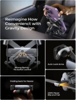 AINOPE Gravity Car Phone Holder 2025 Upgrade Mobile Holder for Car Vent Auto Lock Hands-Free Accessories Interior fits for All 4-7 IN Phone Samsung Galaxy S25 S24 Ultra iPhone 16 Pro Max Plus 15 14 - Image 7