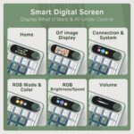 RK ROYAL KLUDGE S98 Mechanical Keyboard w/Smart Display & Knob, Top Mount 96% Wireless Mechanical Keyboard BT/2.4G/USB-C, Hot Swappable, Software Support, Creamy Sounding, 98 Keys - Image 3
