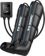 FIT KING Air Compression Recovery System, Rechargeable Portable Leg Massager, Customized Massage Zone and Pressure Sensor Technology (Medium)