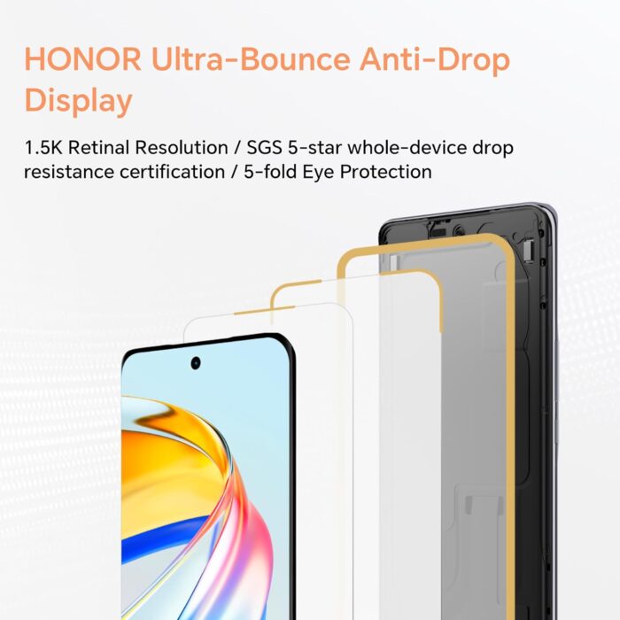 HONOR Magic6 Lite, Sim-Free Mobile Phones, 5G Smartphone, 8GB+256GB, 6,78” Anti-Drop 120Hz Display, 108MP Triple Rear Camera, 5300mAh Battery, Dual SIM, Android 13, Midnight Black - Image 5