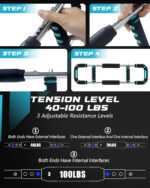 2025 Pro Twister Arm Trainer, 40-100lb Adjustable Power Twister Bar, Chest Shoulder Arm Workout Equipment, Portable Detachable Upper Body Fitness Machine for Home & Gym - Image 4