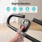 Sunny Health & Fitness Row-N-Ride Squat Assist Trainer for Glutes & Legs Workout with Adjustable Resistance, Easy Setup, Foldable Exercise Machine, Optional Multi Function Equipment - Image 8