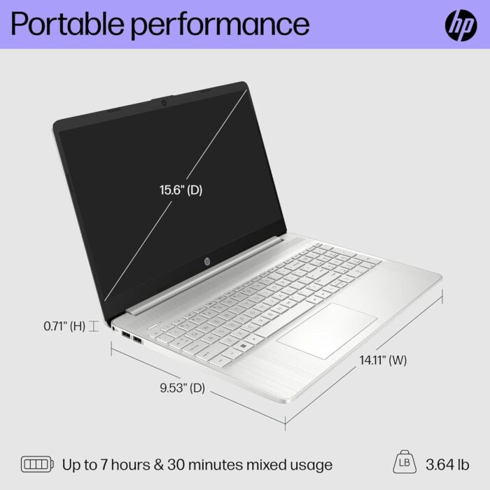 HP 15.6 inch Laptop, FHD Display, 12th Gen Intel Core i5, 16 GB RAM, 512 GB SSD, Intel Iris Xe Graphics, Windows 11 Home, 15-dy5399nr - 2023 - Image 7