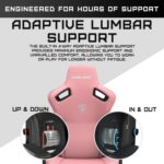 Anda Seat Kaiser 3 Gaming Chair for Adults - XL Reclining Video Game Chairs, PVC leather Ergonomic Gaming Chair, Heavy Duty Neck & Back Lumbar Support - Luxury Pink Computer Chairs for Home & Work - Image 7