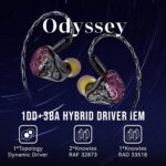 Linsoul ZiiGaat Odyssey In–Ear Monitor, 1DD+3BA Hybrid IEM Earphone, Wired Gaming Earbuds, Professional Sound Isolating Inner-ear Monitors with Detachable IEM Cable for Bass-lovers Musician Audiophile - Image 2