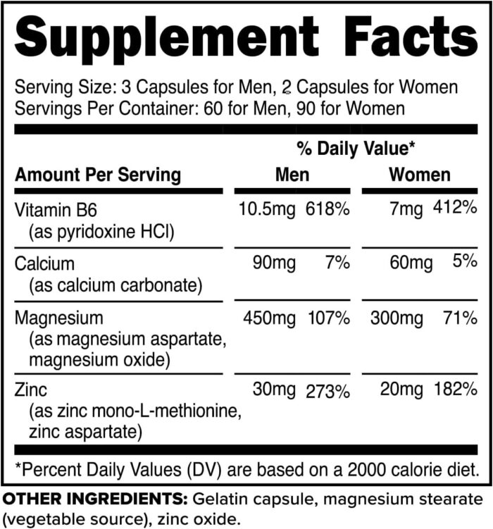 PrimaForce ZMA Dietary Supplement, 180 Capsules - Image 2