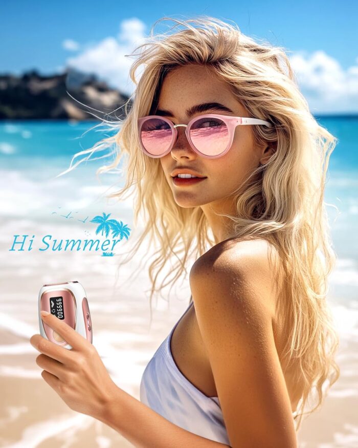 LYSMOSKI Laser Hair Removal, IPL Hair Removal with Ice-Cooling System for Painless & Long-Lasting Result, Safe At-Home Hair Remover Device for Armpits Back Legs Arms Face Bikini Line - Image 7
