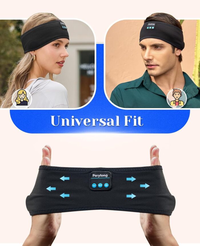Perytong Sleep Headphones Sports Headphones with Speakers Perfect for Training, Jogging, Yoga, Insomnia, Side Sleepers - Image 8