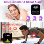 Boquaw Smart Watch for Men Fitness Tracker: Waterproof Smart Watches for Women Digital Mens Watches Make/Answer Call Running Smartwatch Android Phone iPhone Samsung Compatible Heart Rate Monitor - Image 3