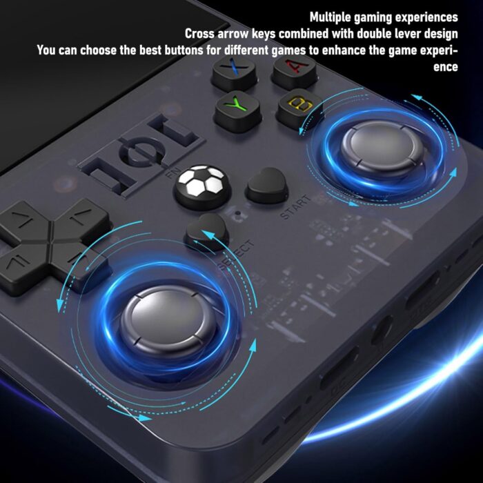 Retro Gaming Console, Handheld Game Console 720x720 4 Inch Screen, Retro Video Game Console 4000mAh Rechargeable Portable for (128GB) - Image 3