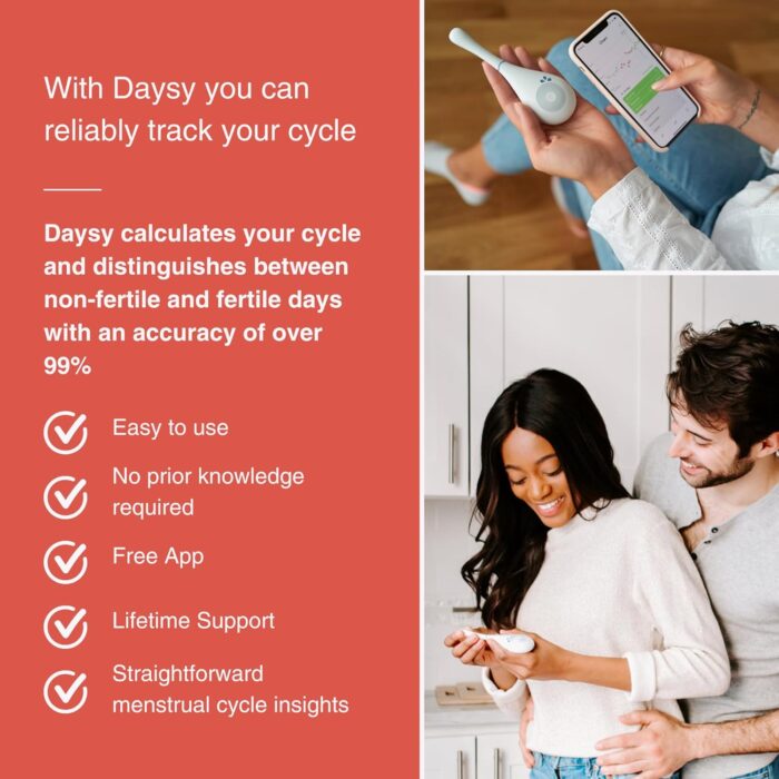 Daysy 2.0 Medical Device for Cycle and Ovulation Monitoring | Indicates Fertile and Non-Fertile Days - 99.4% Accuracy | Also for Pregnancy Planning - Image 7