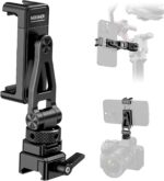 NEEWER Metal Phone Tripod Mount with Cold Shoe Mount and NATO Clamp for dji RS4 RS3 Pro RS2 RSC2 Gimbal Stabilizer, Phone Clamp Clip Holder